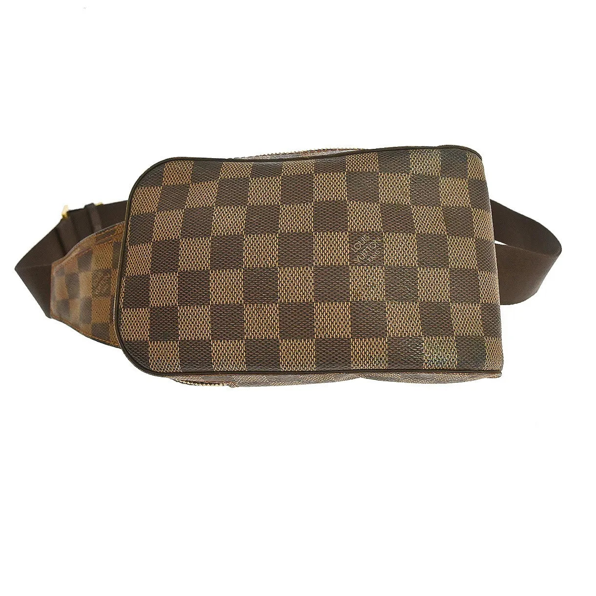 Louis Vuitton Geronimos Waist Damier Brown Canvas Shoulder Bag Bag (Pre-Owned)