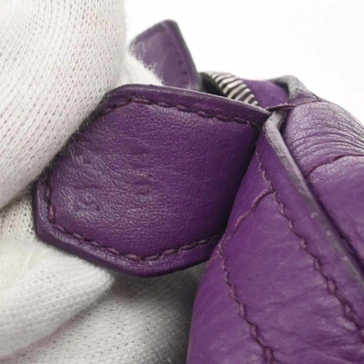 Hermes Bolide Taurillon Purple Leather Handbag (Pre-Owned)