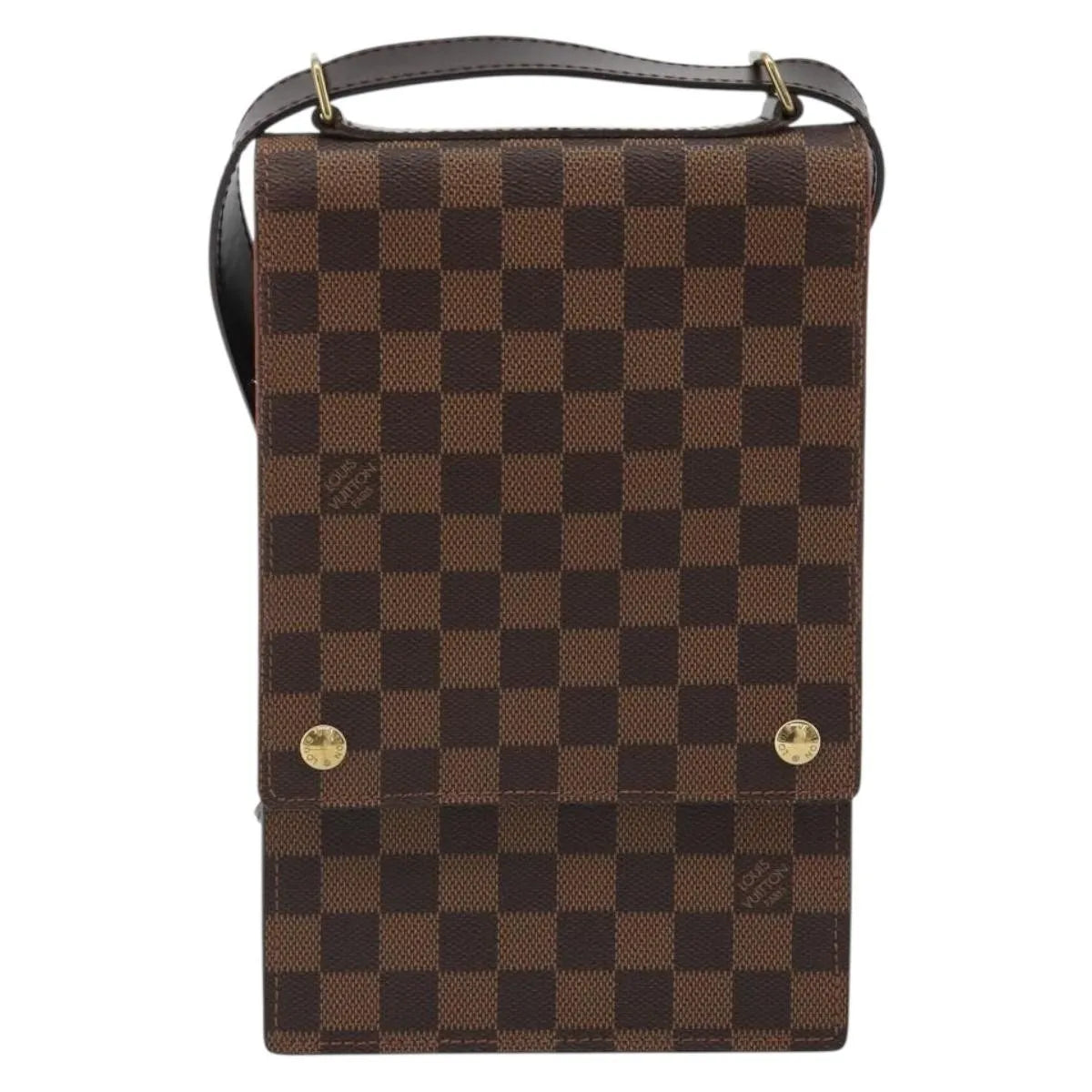 Louis Vuitton Portobello Messenger Damier Brown Canvas Shoulder Bag Bag (Pre-Owned)