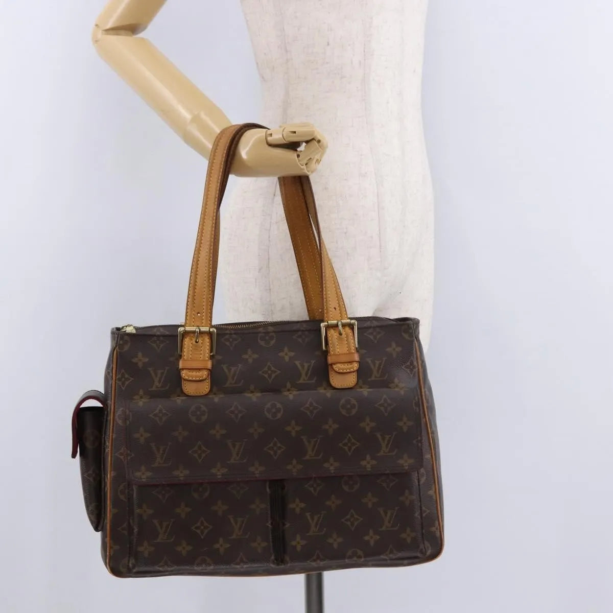 Louis Vuitton Multipli Cite Monogram Canvas Brown Canvas Shoulder Bag Bag (Pre-Owned)