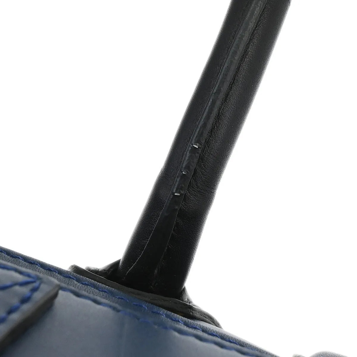 Celine Luggage Smooth Leather Blue Leather Handbag (Pre-Owned)