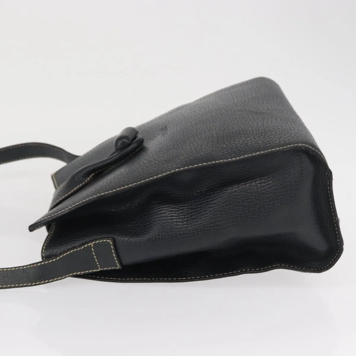 Loewe Vintage Leather Navy Leather Shoulder Bag Bag (Pre-Owned)