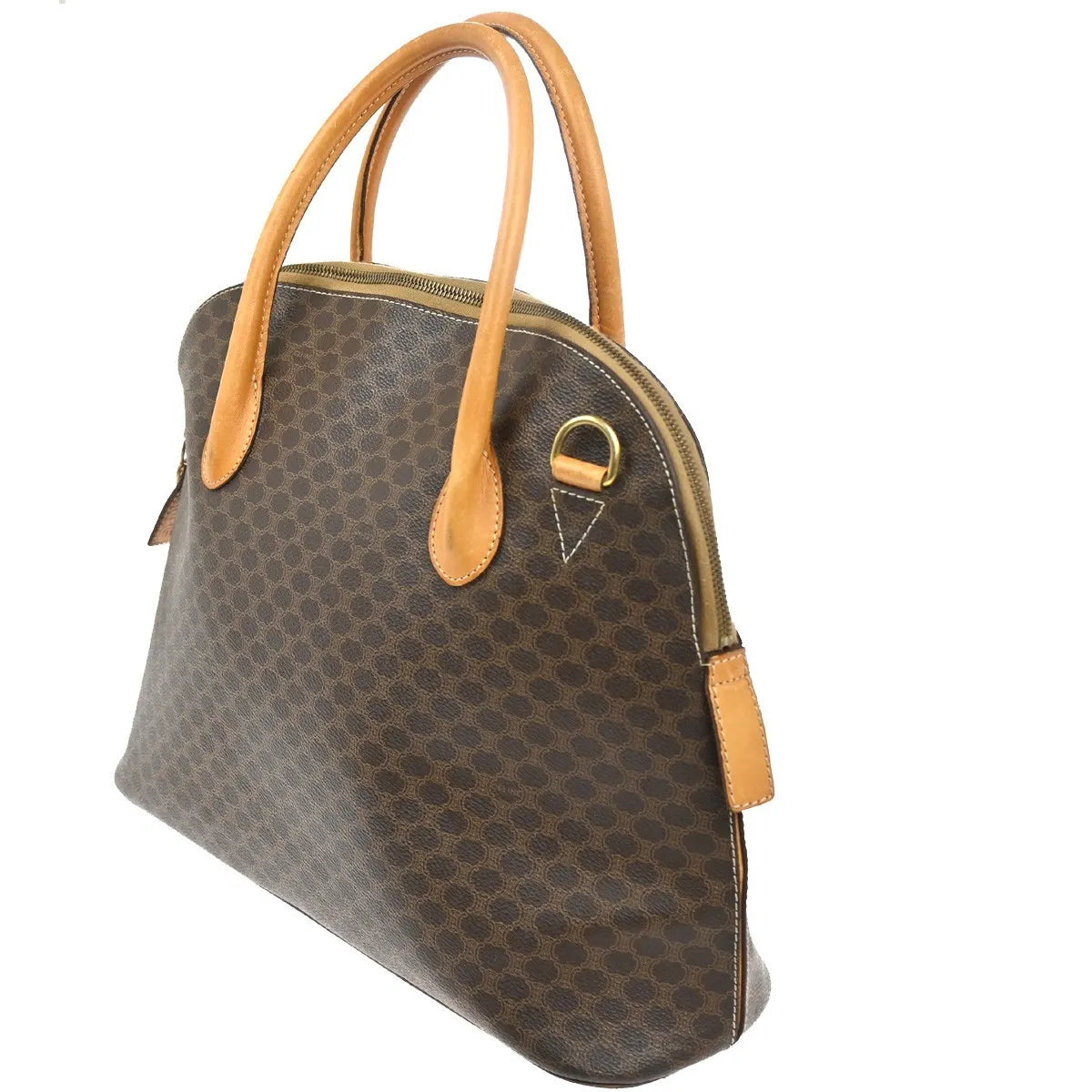 Celine Macadam Macadam With Leather Brown Pvc Handbag (Pre-Owned)