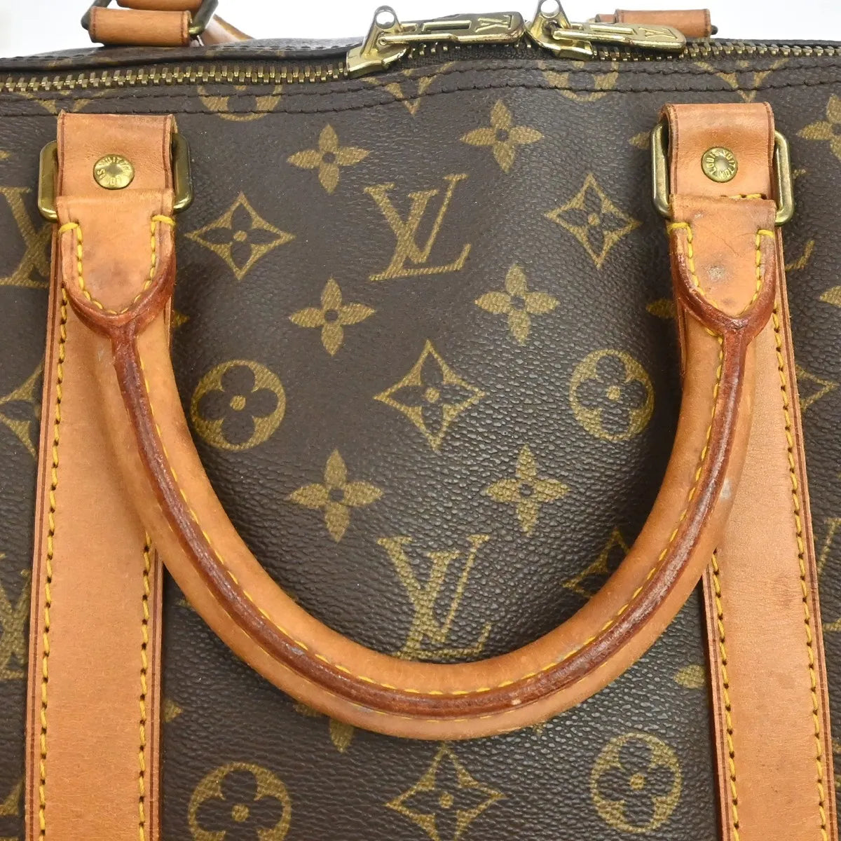 Louis Vuitton Keepall Monogram Canvas Brown Canvas Travel Bag Bag (Pre-Owned)