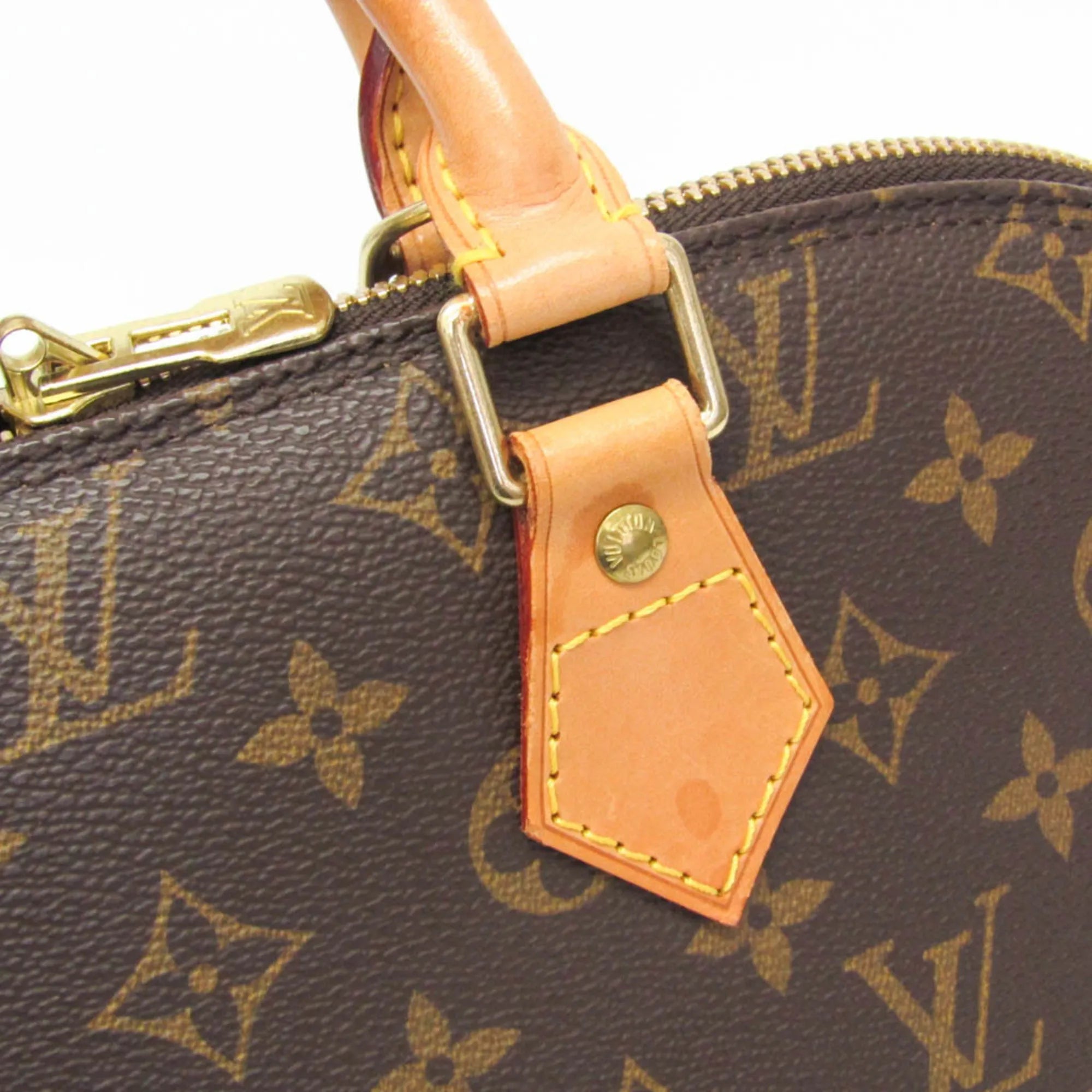 Louis Vuitton Alma Monogram Canvas Brown Canvas Handbag (Pre-Owned)