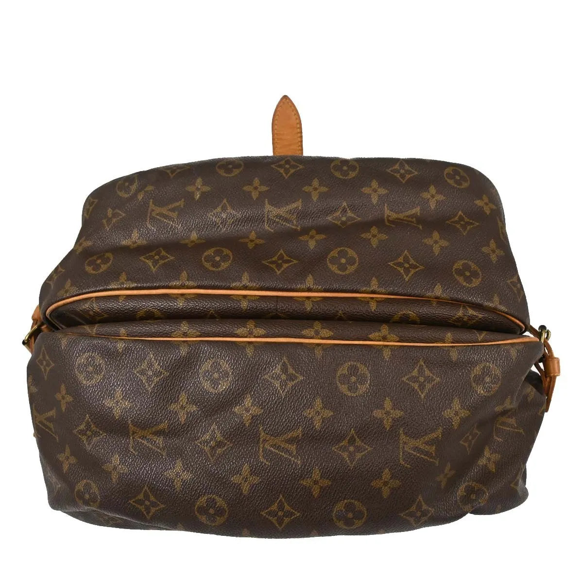 Louis Vuitton Saumur Monogram Canvas Brown Canvas Shoulder Bag Bag (Pre-Owned)