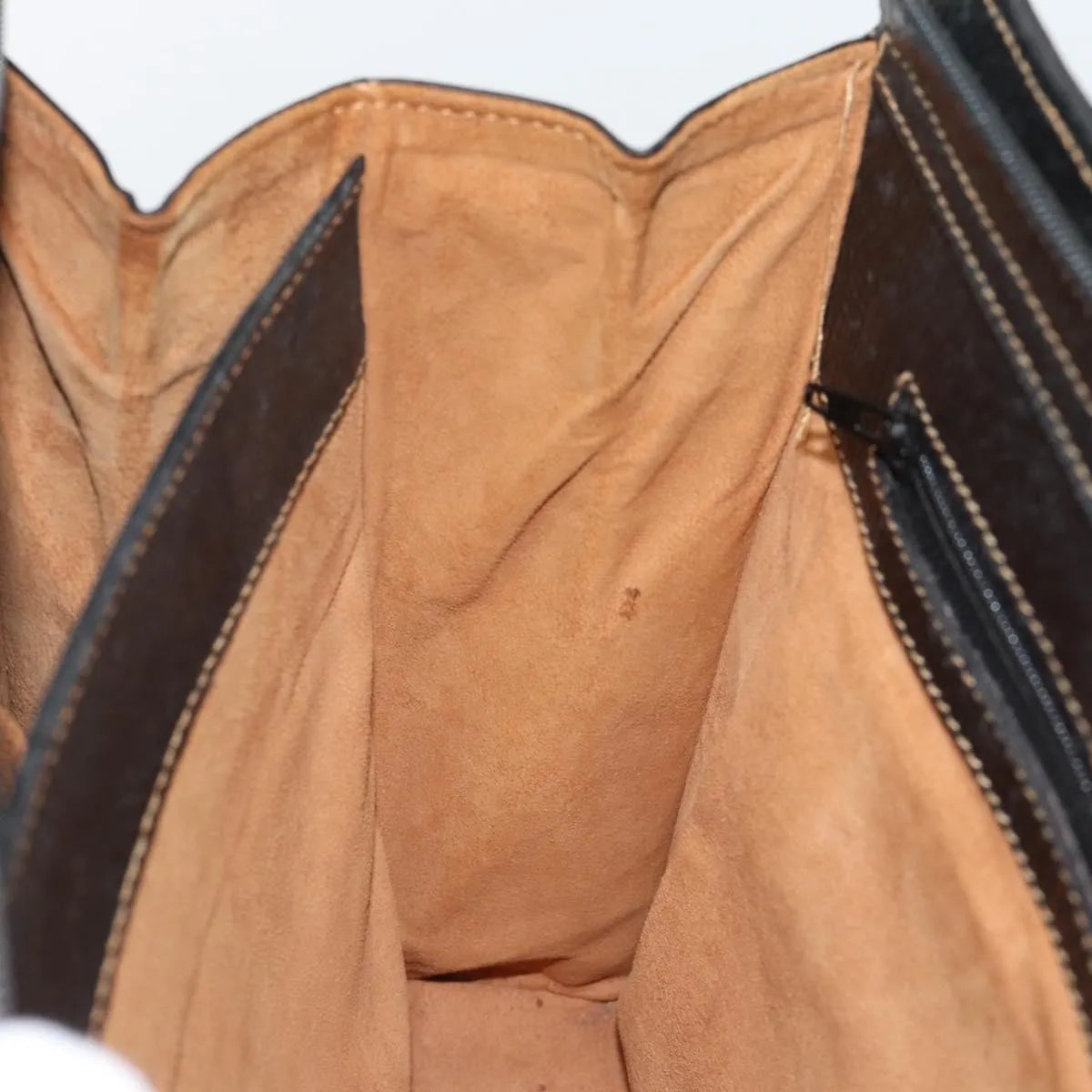 Loewe Vintage Leather Black Leather Tote Bag Bag (Pre-Owned)