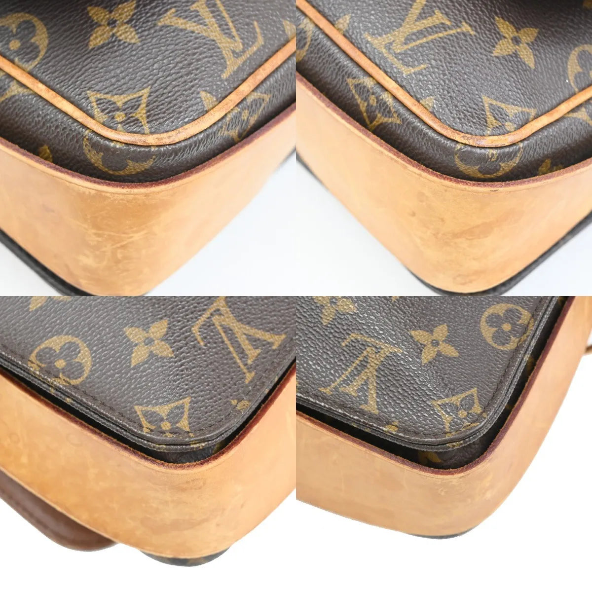 Louis Vuitton Cartouchiere Monogram Brown Canvas Shoulder Bag Bag (Pre-Owned)