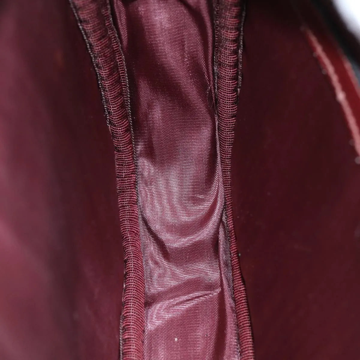 Cartier Vintage Must De Cartier Suede Burgundy Suede Shoulder Bag Bag (Pre-Owned)