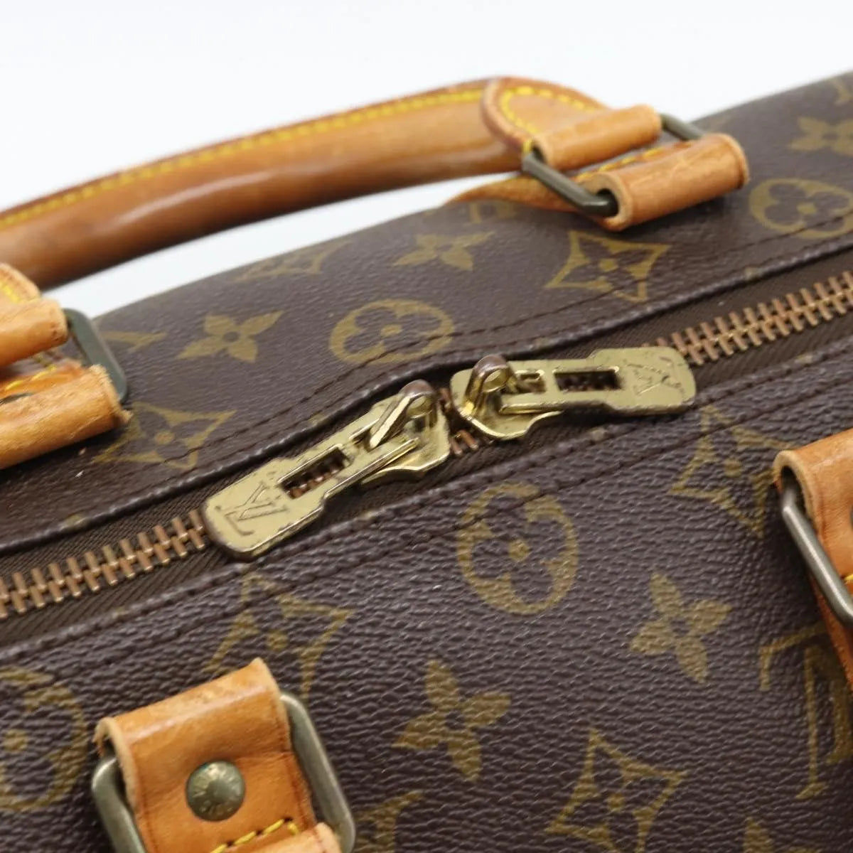 Louis Vuitton Keepall Monogram Brown Canvas Travel Bag Bag (Pre-Owned)