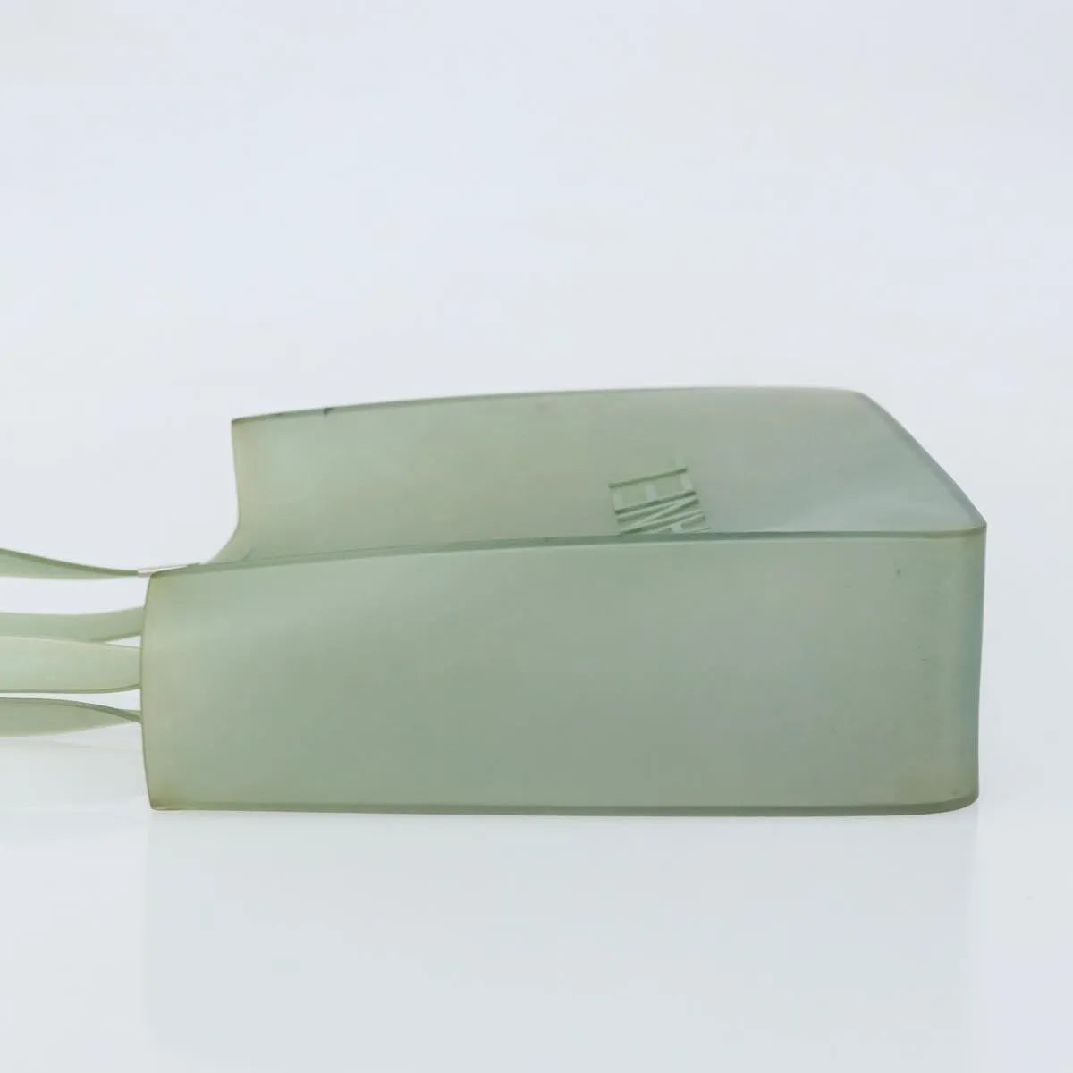 Chanel Vintage Logo Tote Plastic Green Plastic Tote Bag Bag (Pre-Owned)