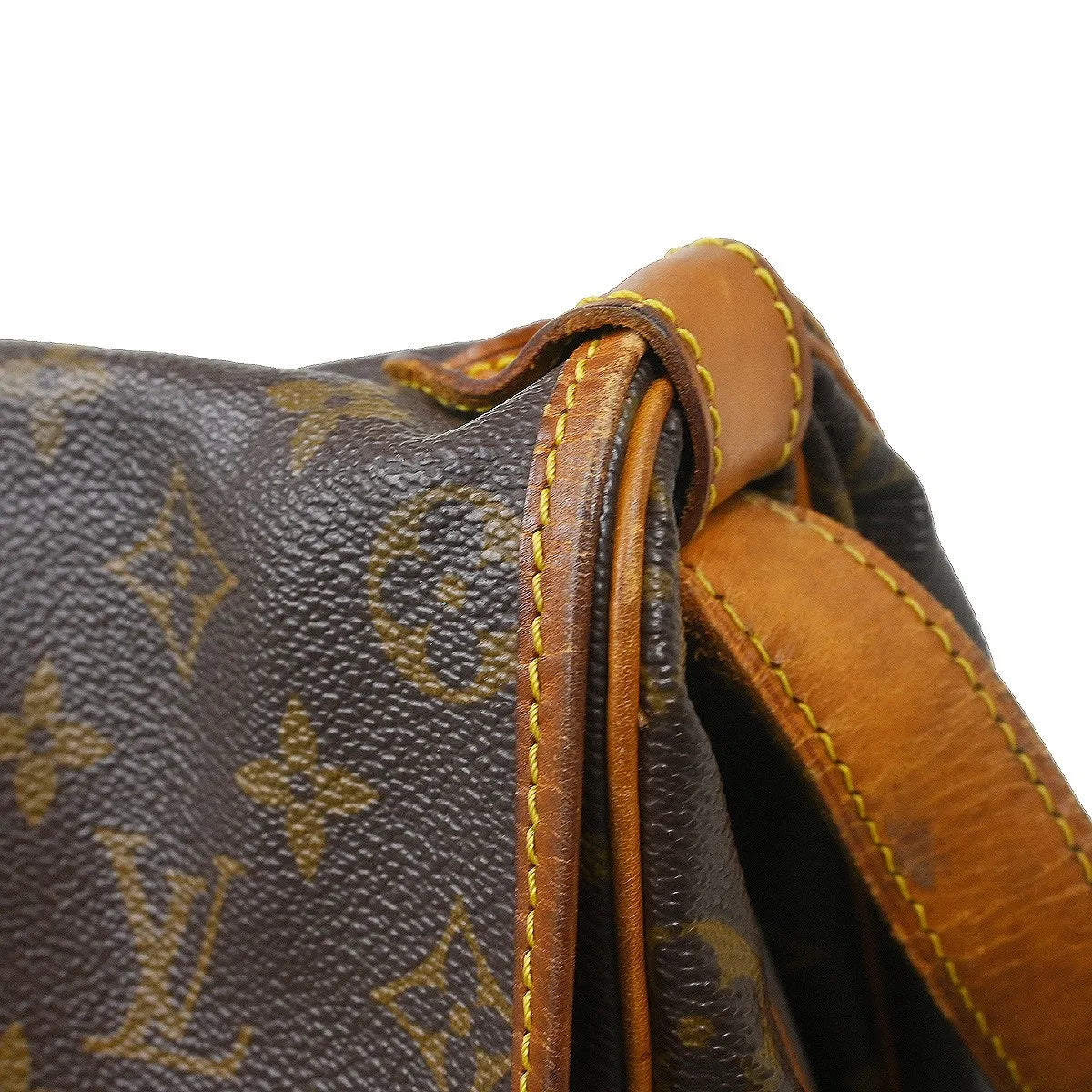 Louis Vuitton Saumur Monogram Canvas Brown Canvas Shoulder Bag Bag (Pre-Owned)