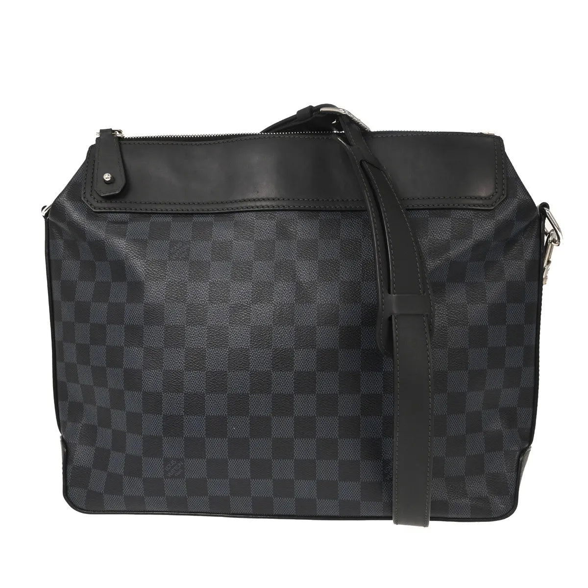 Louis Vuitton Greenwich Messenger Damier Cobalt Black Canvas Shoulder Bag Bag (Pre-Owned)