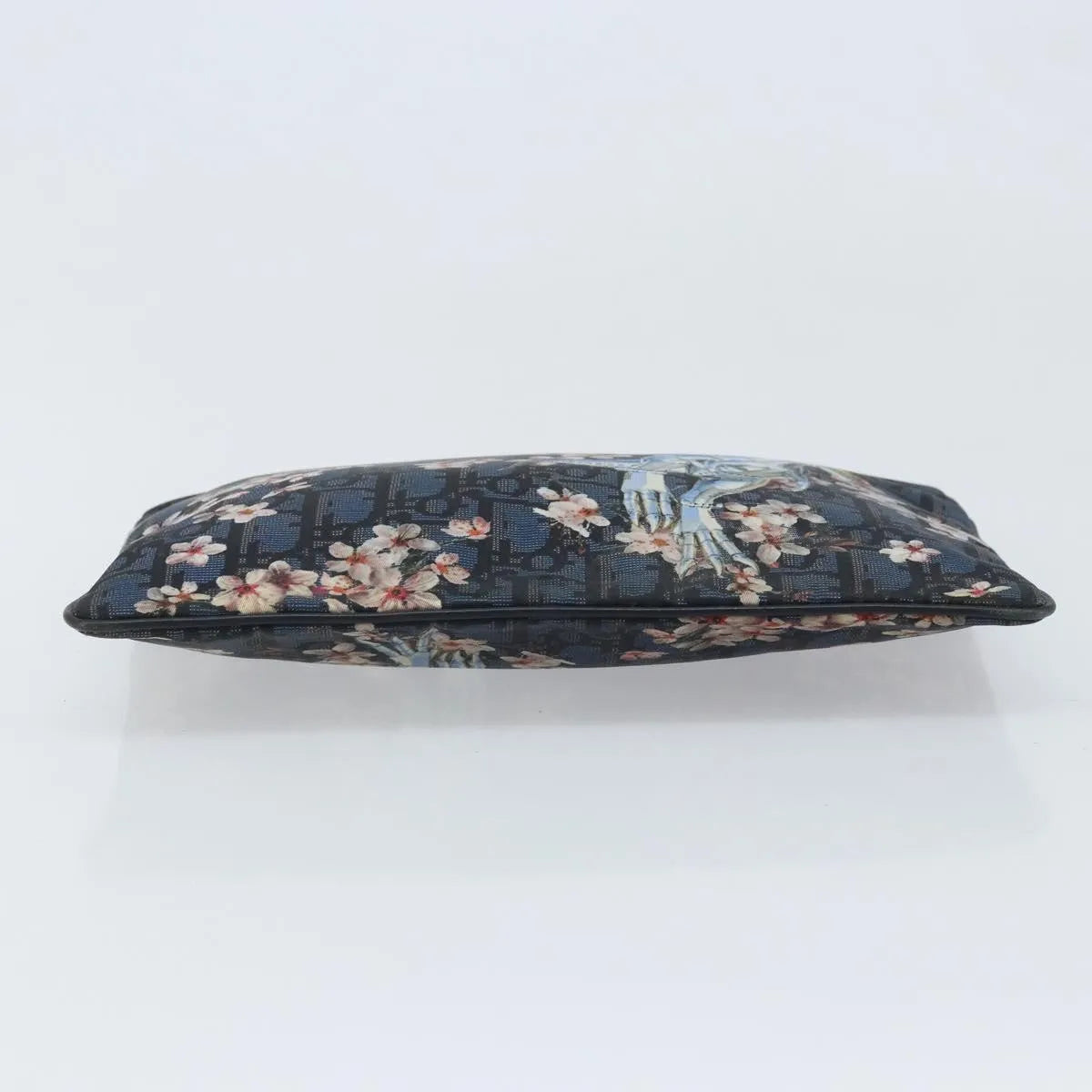 Christian Dior Diorama Clutch Satin Navy Canvas Clutche & Pouche Bag (Pre-Owned)