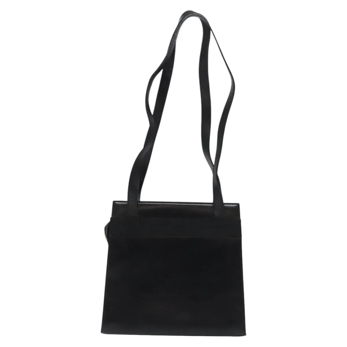 Salvatore Ferragamo Vala Leather Black Leather Shoulder Bag Bag (Pre-Owned)