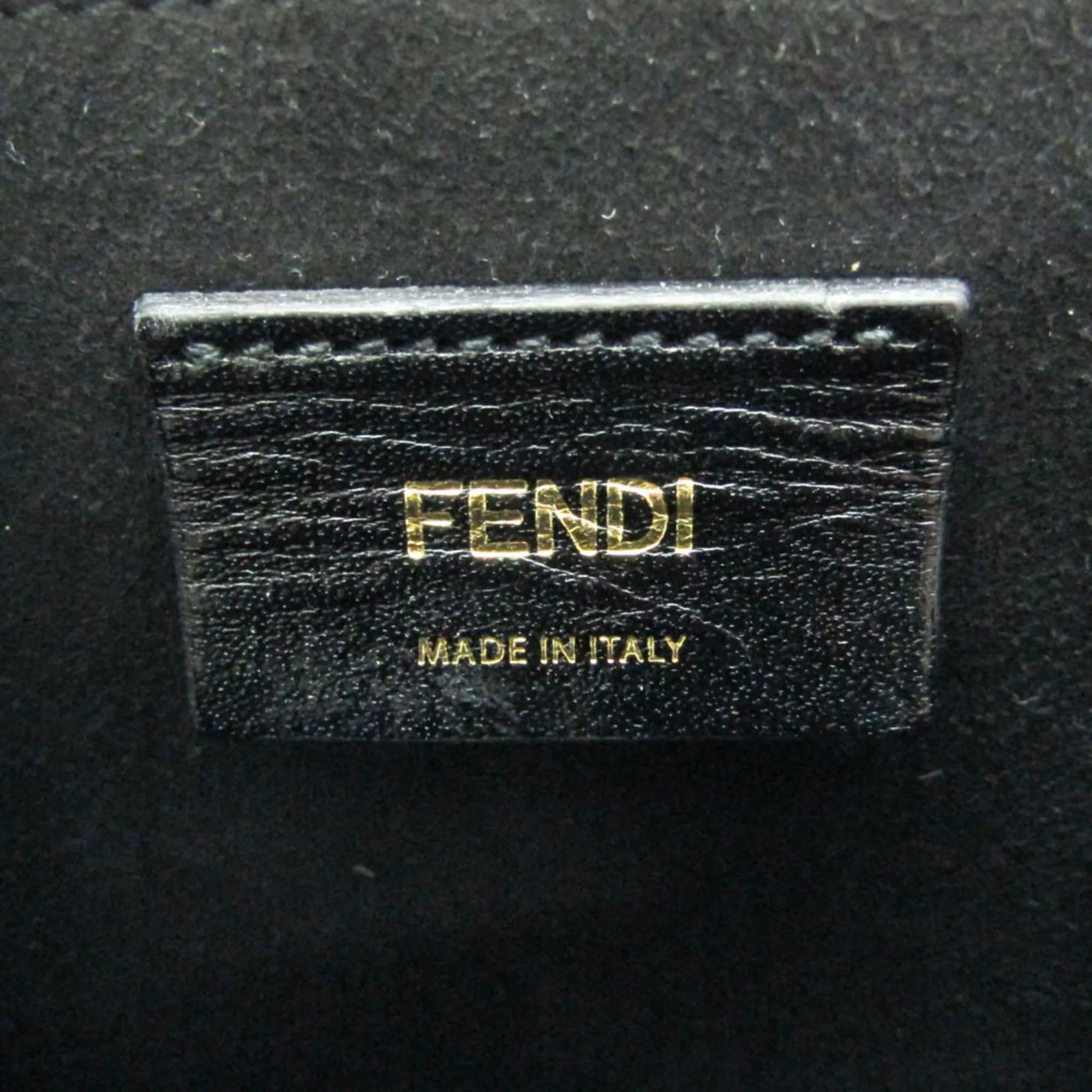 Fendi Logo Vertical Box Leather Pink Leather Shoulder Bag Bag (Pre-Owned)