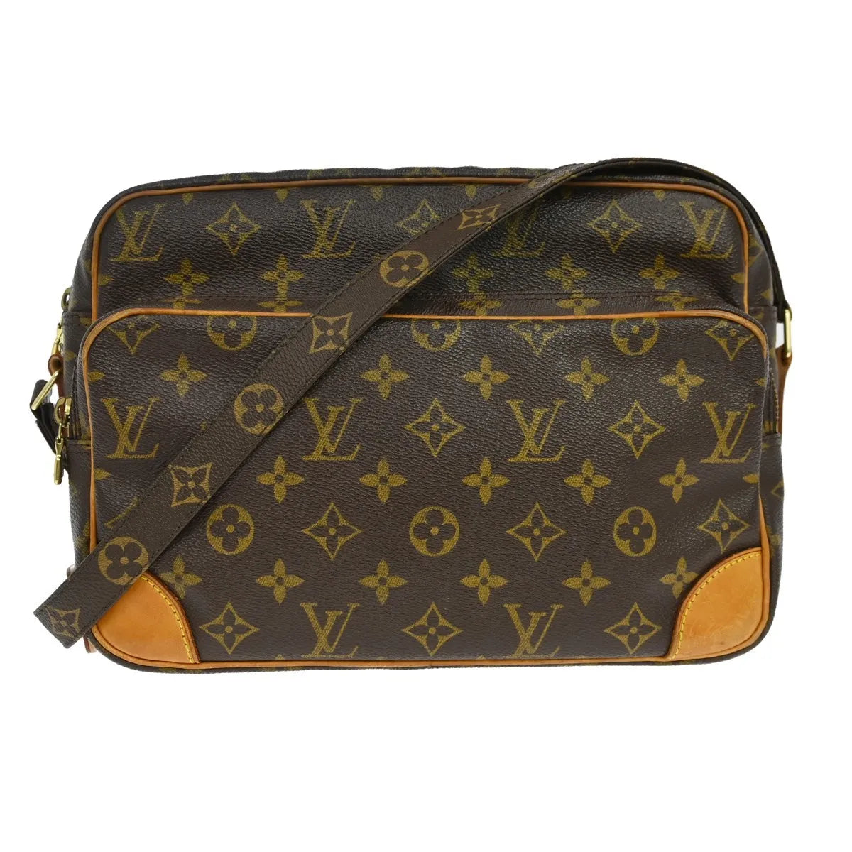 Louis Vuitton Nil Messenger Monogram Canvas Brown Canvas Shoulder Bag Bag (Pre-Owned)