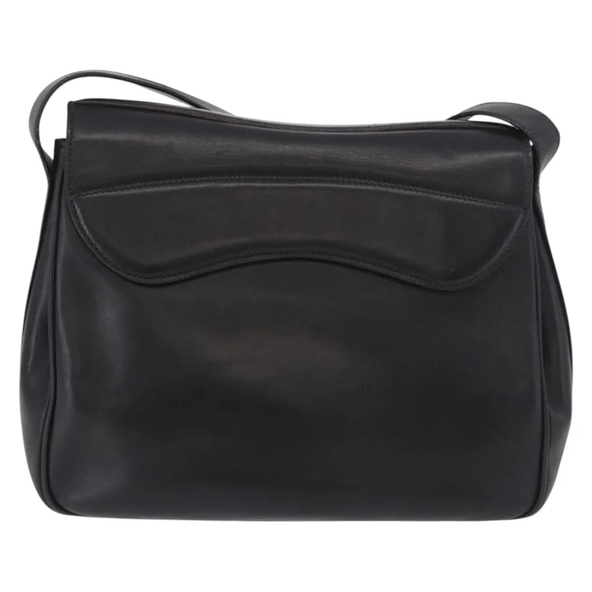 Gucci Vintage Leather Black Leather Shoulder Bag Bag (Pre-Owned)