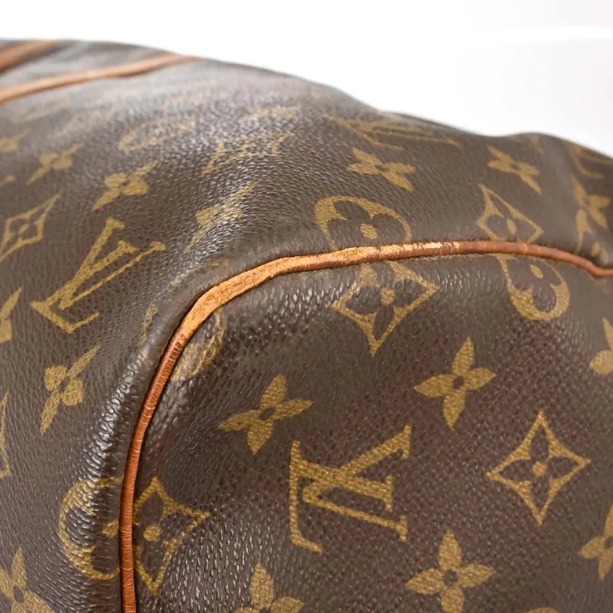 Louis Vuitton Keepall Bandouliere Monogram Canvas Brown Canvas Travel Bag Bag (Pre-Owned)