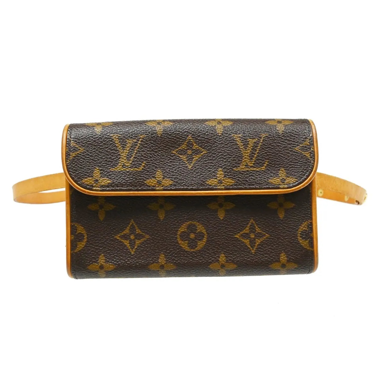 Louis Vuitton Florentine Waist Monogram Canvas Brown Canvas Clutche & Pouche Bag (Pre-Owned)