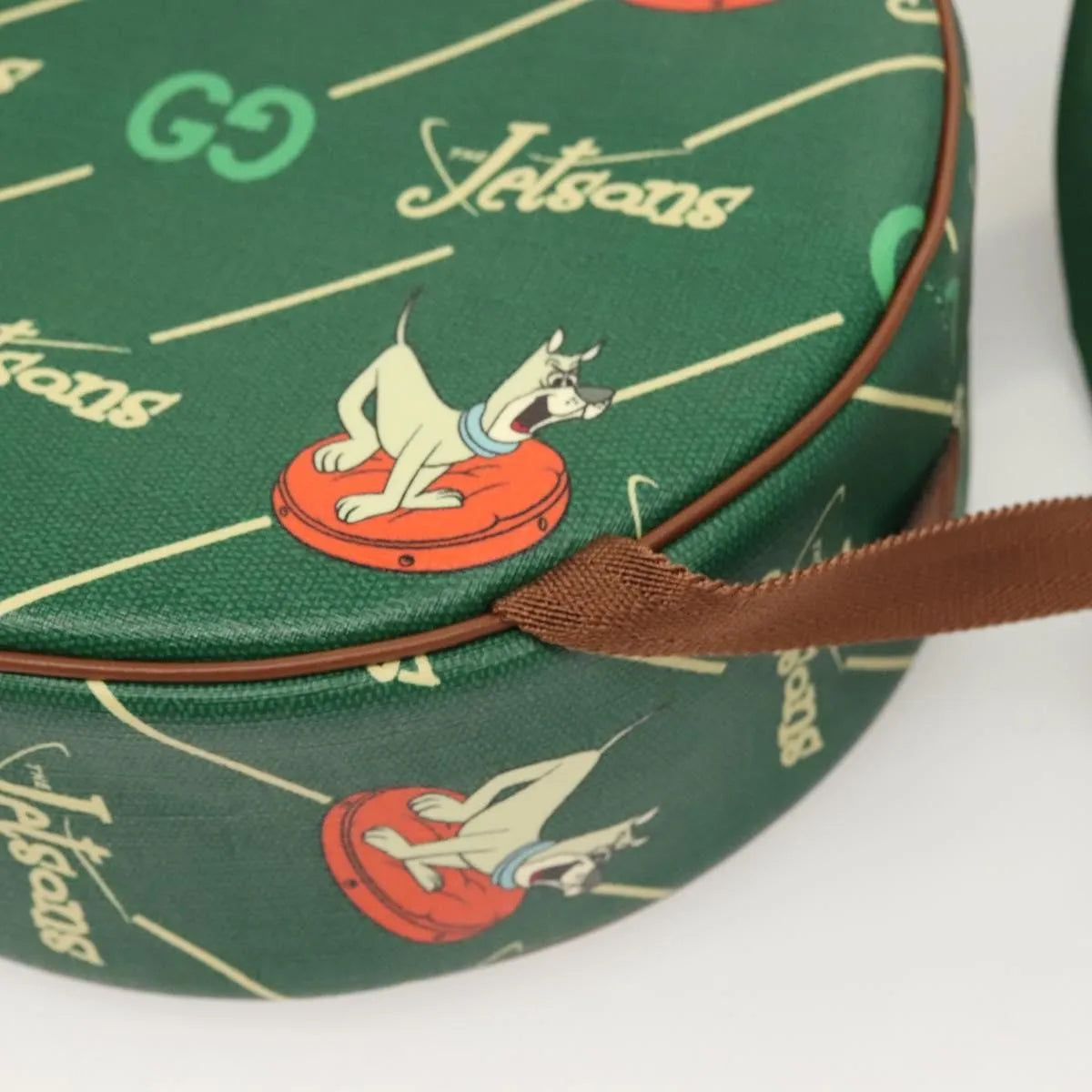 Gucci The Jetsons Web Sherry Line Roun Jetsons Web Sherry Line Pvc Green Pvc Backpack Bag (Pre-Owned)