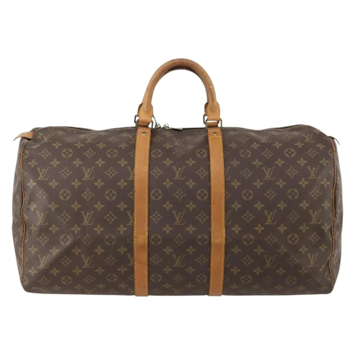 Louis Vuitton Keepall Monogram Canvas Brown Canvas Travel Bag Bag (Pre-Owned)