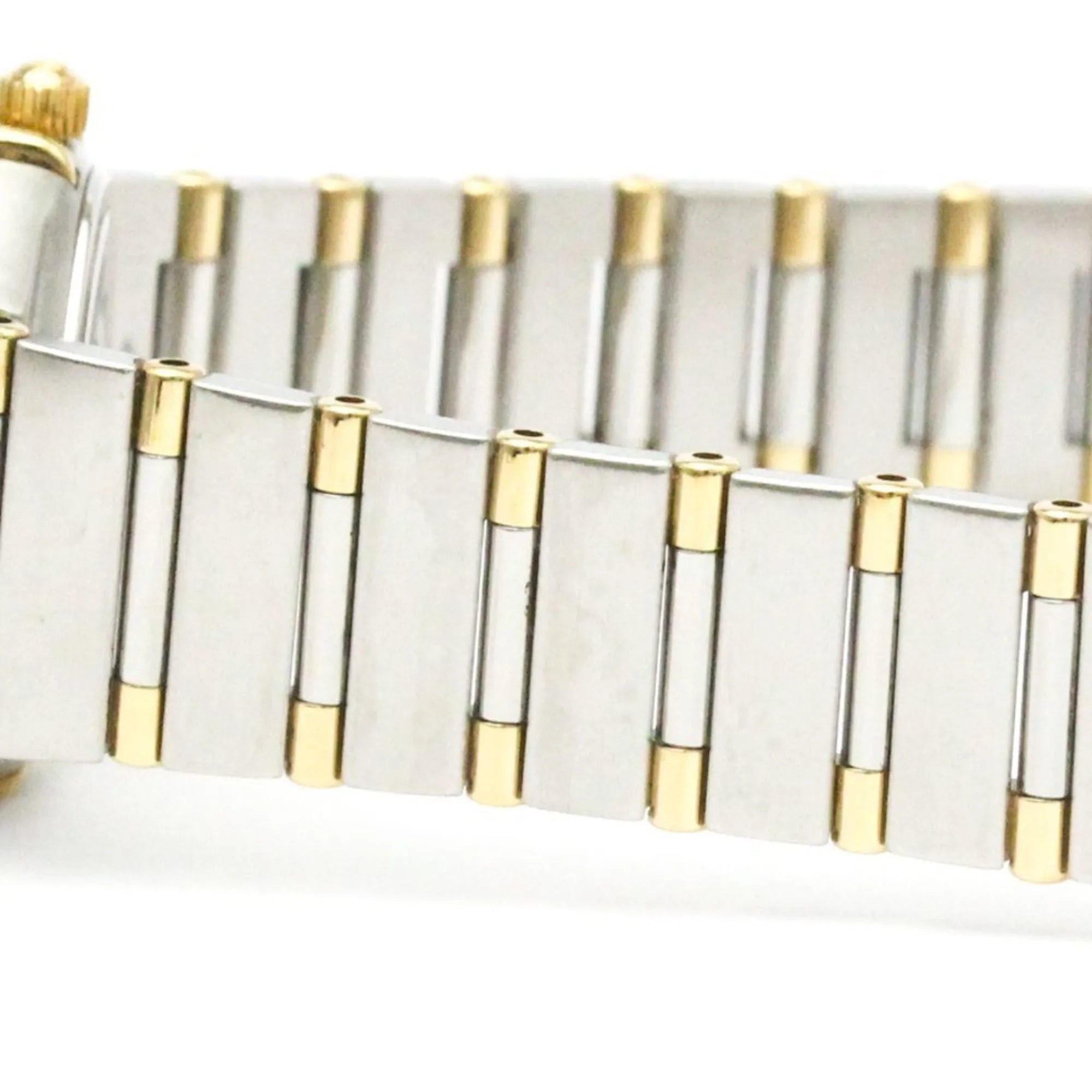 Omega Constellation Quartz Stainless Steel And Yellow Gold With Diamond Bezel And Markers And Mother Of Pearl Watch (Pre-Owned)