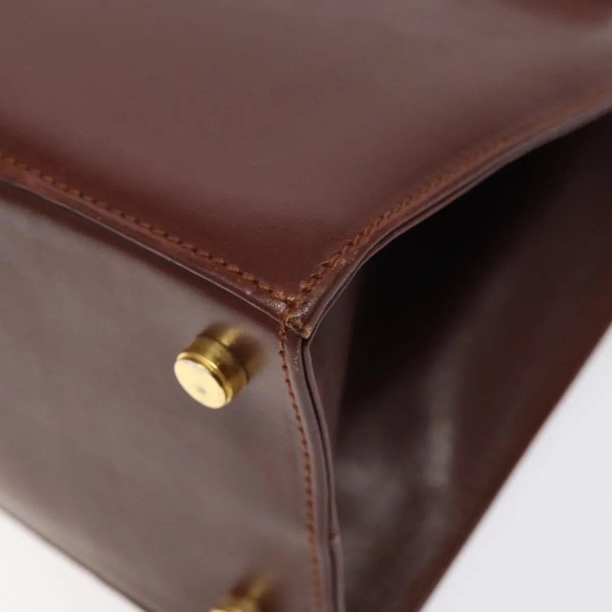 Salvatore Ferragamo Convertible Vara Bow Tote Leather Brown Leather Handbag (Pre-Owned)