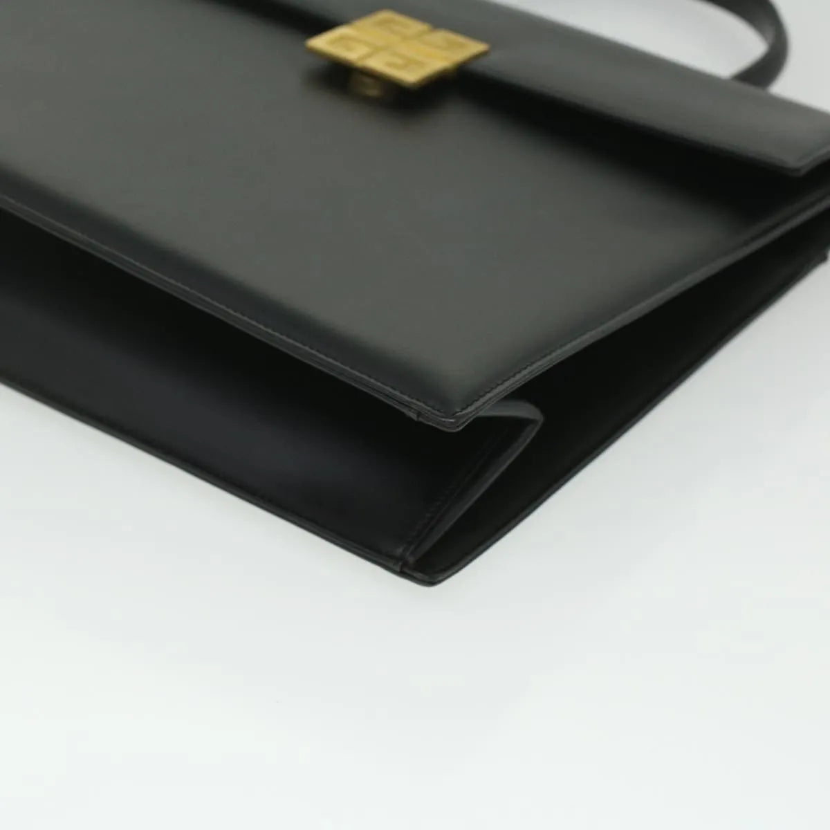 Givenchy Vintage 4G Leather Black Leather Handbag (Pre-Owned)