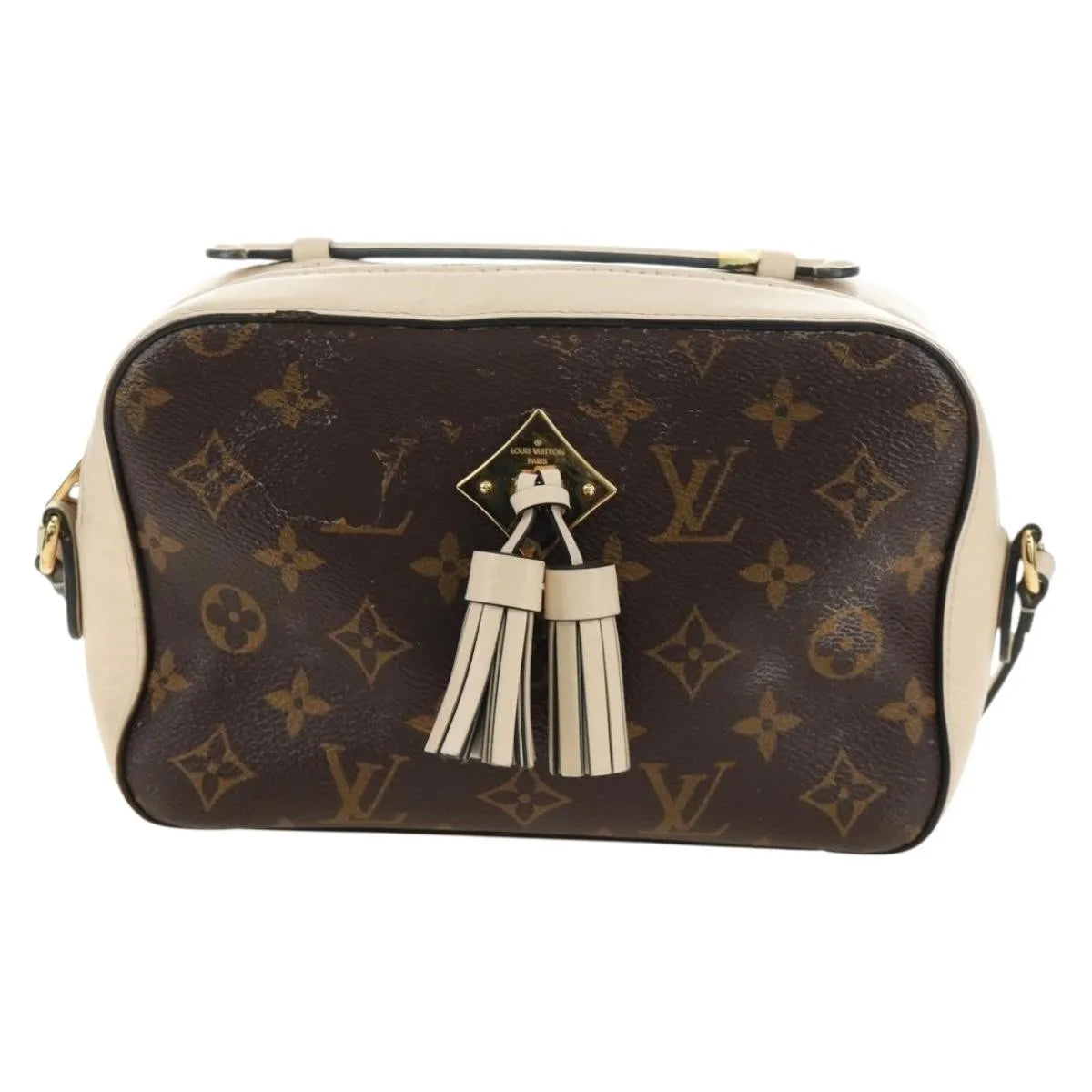 Louis Vuitton Saintonge Monogram Canvas With Leather Brown Canvas Shoulder Bag Bag (Pre-Owned)