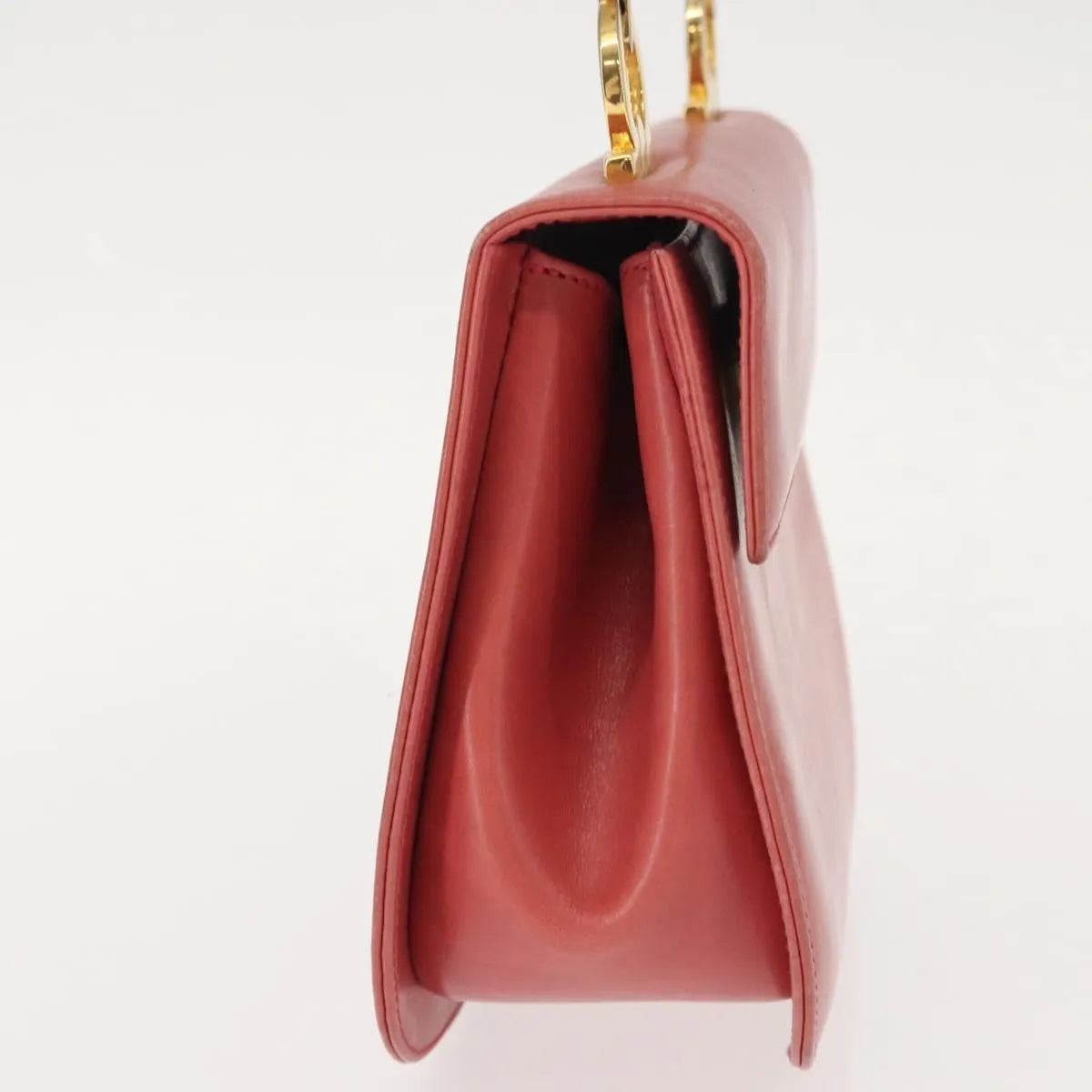 Salvatore Ferragamo Gancini Leather Pink Leather Shoulder Bag Bag (Pre-Owned)
