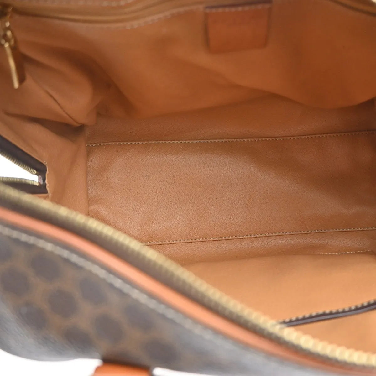 Celine Macadam Macadam With Leather Brown Pvc Handbag (Pre-Owned)