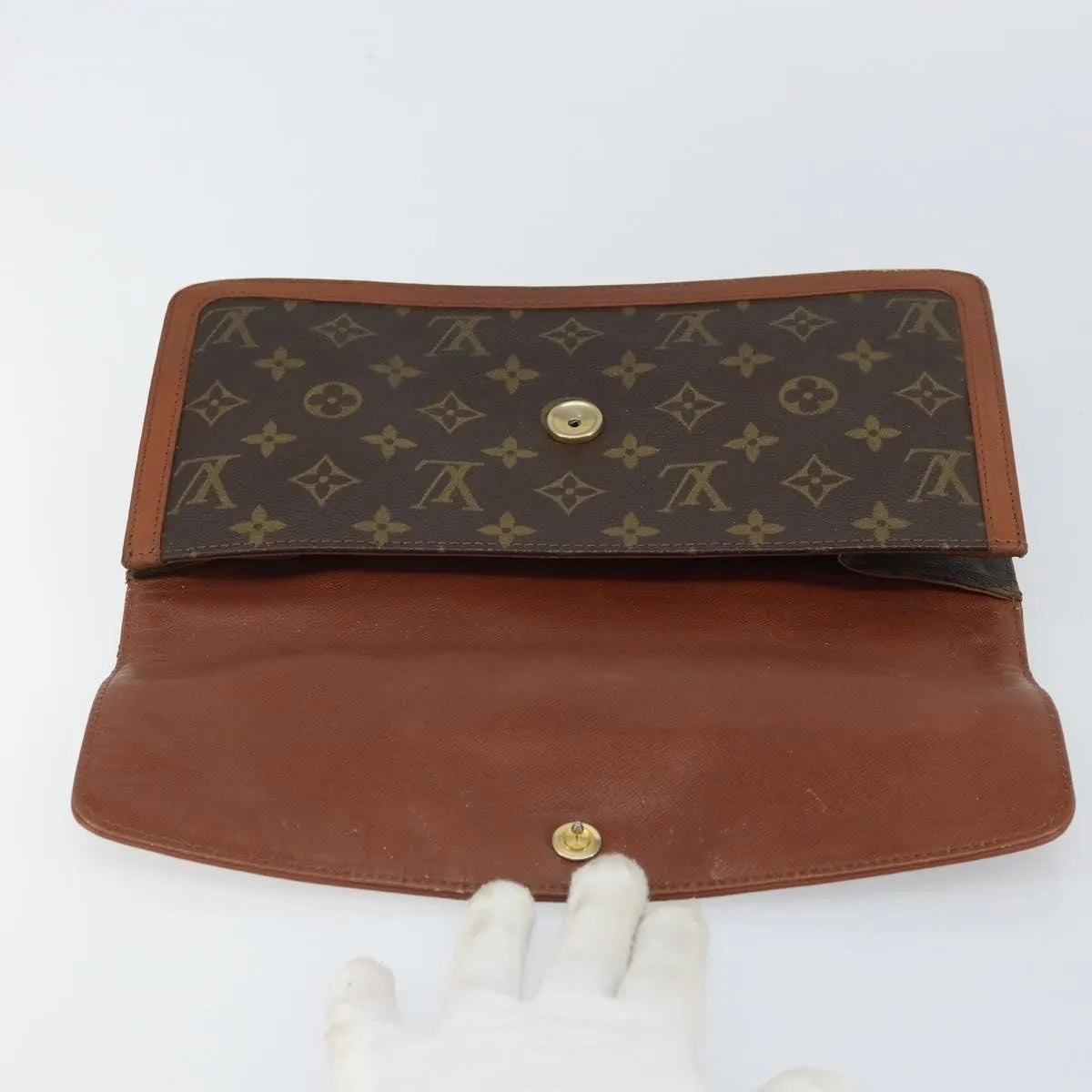 Louis Vuitton Dame Pochette Monogram Canvas Brown Canvas Clutche & Pouche Bag (Pre-Owned)
