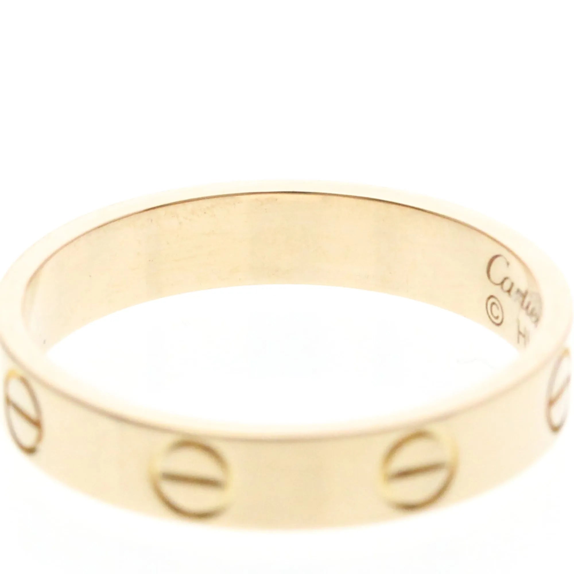 Cartier Love Wedding Band 18K Rose Gold Gold Pink_Gold Ring Jewelry (Pre-Owned)
