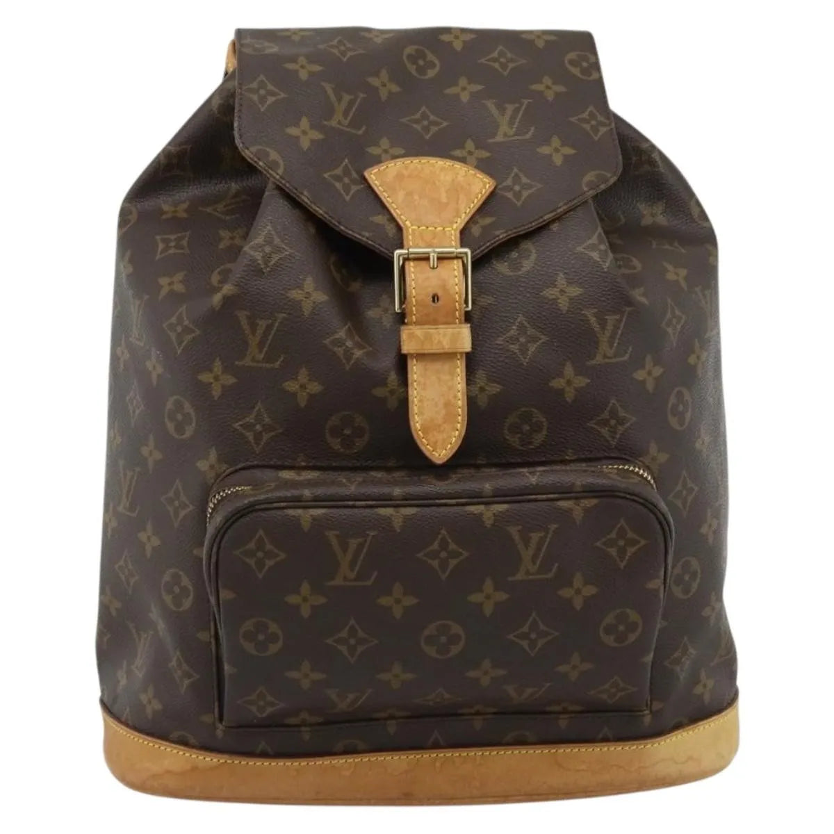 Louis Vuitton Vintage Montsouris Backpack Monogram Canvas Brown Canvas Backpack Bag (Pre-Owned)