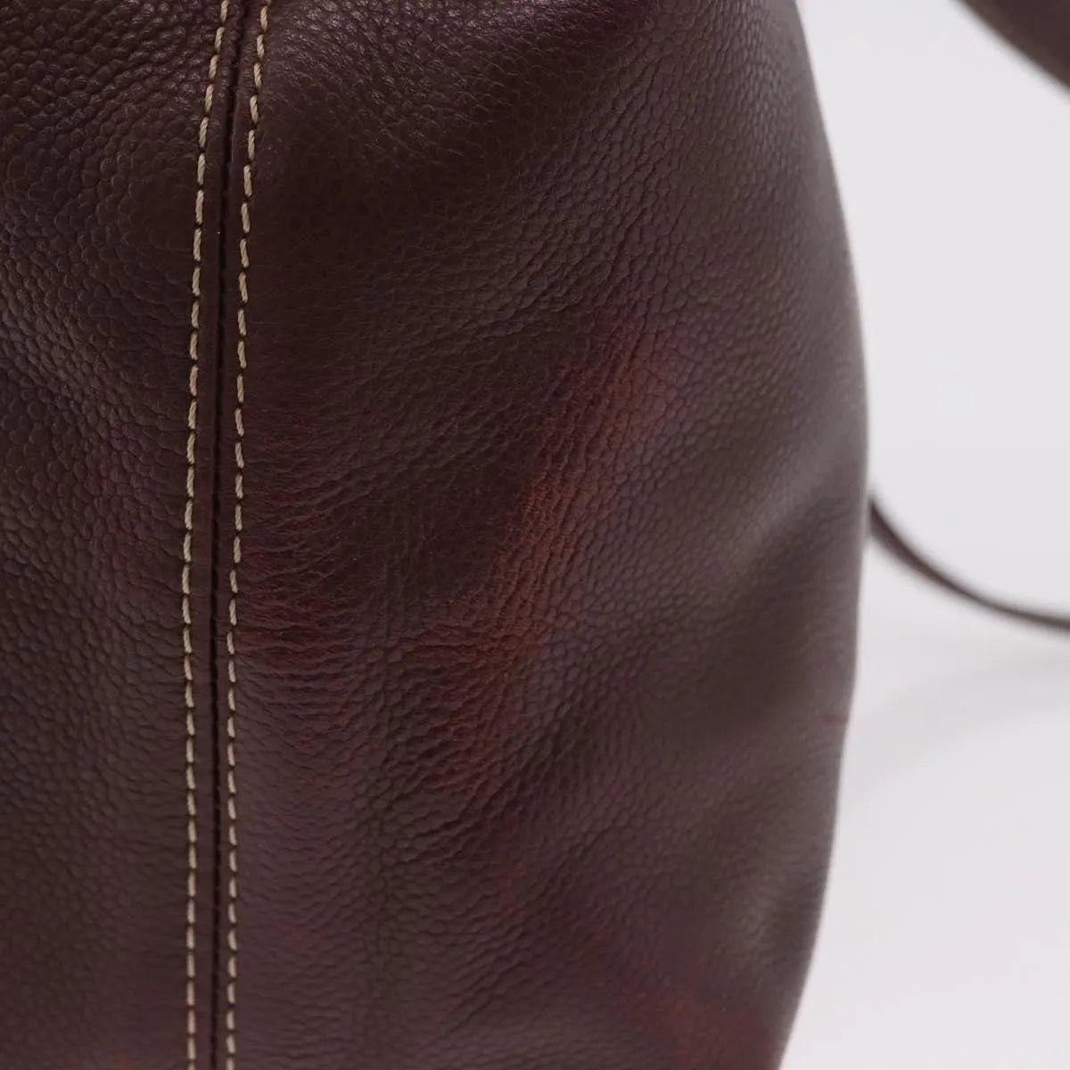 Chanel Vintage Cc Lock Tote Leather Brown Leather Tote Bag Bag (Pre-Owned)