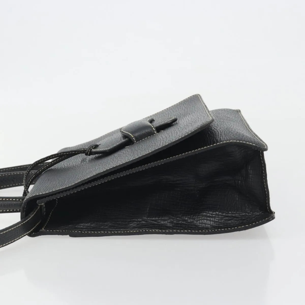 Loewe Barcelona Top Handle Leather Black Leather Handbag (Pre-Owned)