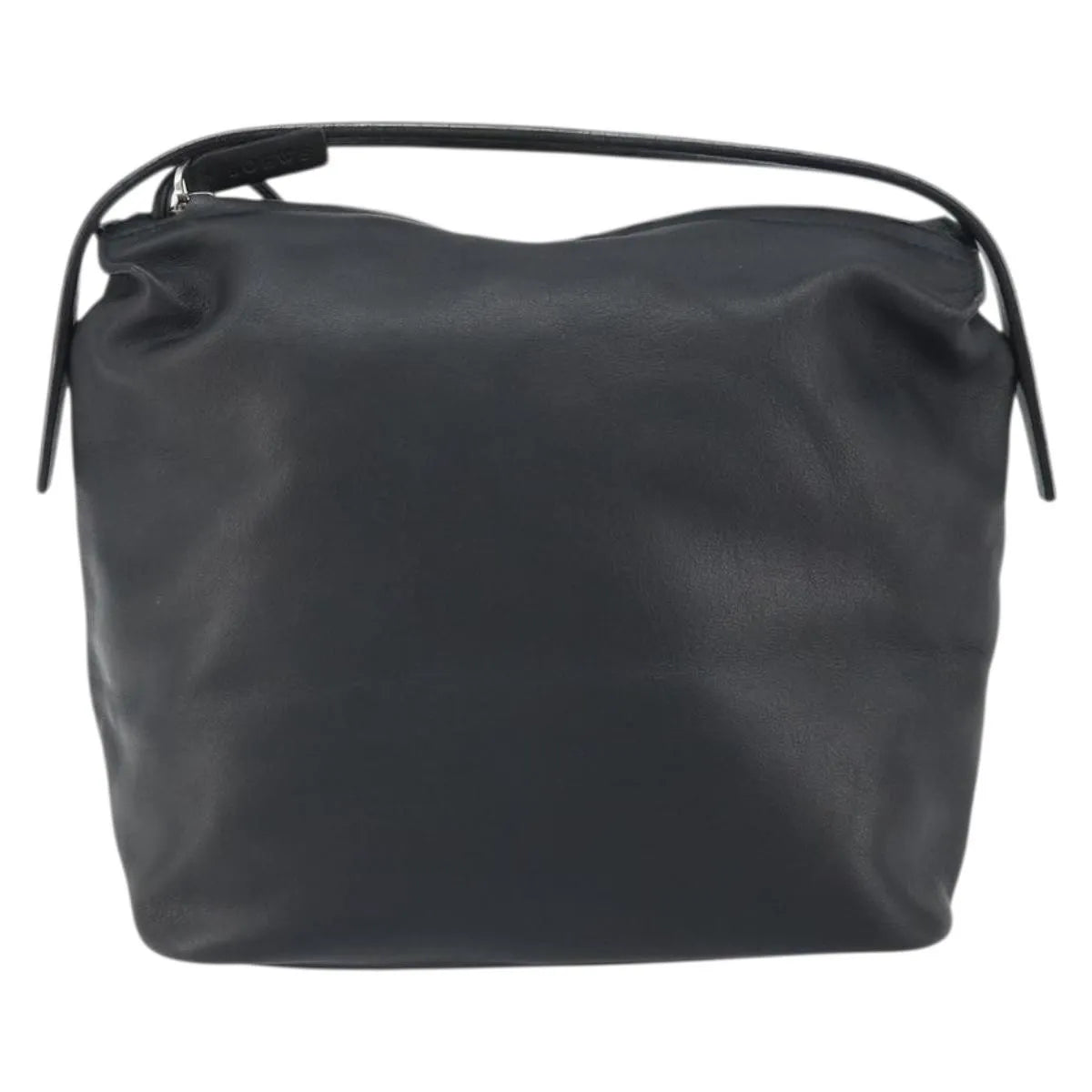 Loewe Vintage Leather Black Leather Handbag (Pre-Owned)