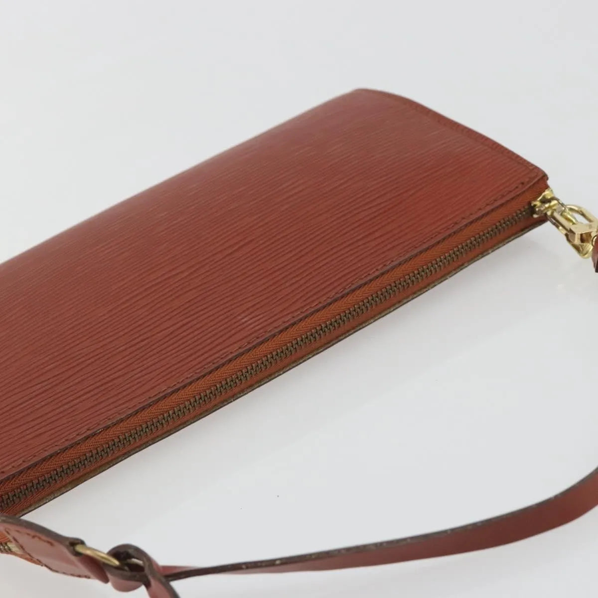 Louis Vuitton Pochette Accessoires Epi Brown Leather Clutche & Pouche Bag (Pre-Owned)