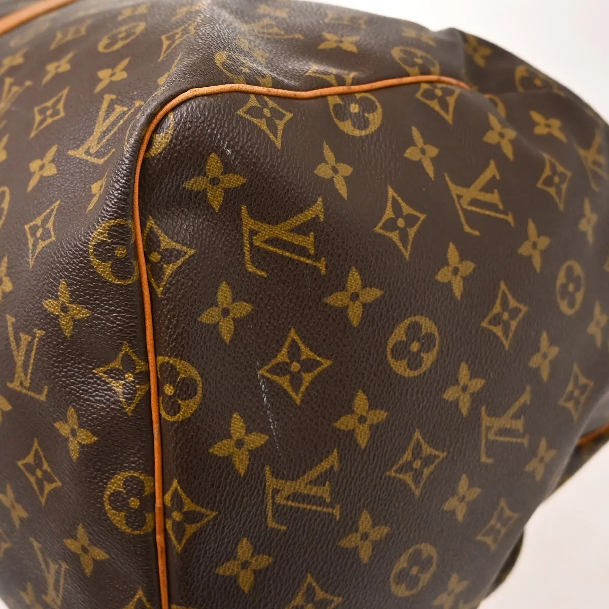 Louis Vuitton Keepall Canvas Brown Canvas Travel Bag Bag (Pre-Owned)