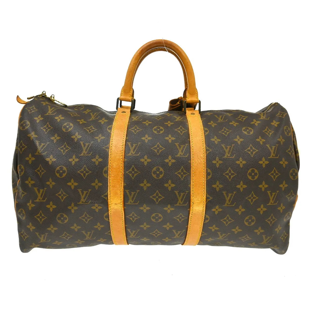 Louis Vuitton Keepall Bag Monogram Canvas Brown Canvas Travel Bag Bag (Pre-Owned)