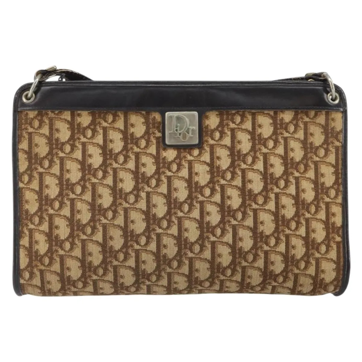Christian Dior Vintage Trotter Canvas Brown Canvas Shoulder Bag Bag (Pre-Owned)