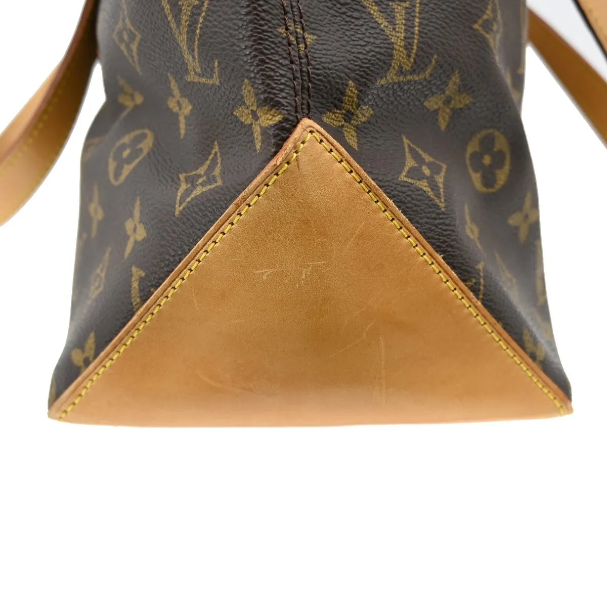 Louis Vuitton Cabas Mezzo Monogram Canvas Brown Canvas Tote Bag Bag (Pre-Owned)