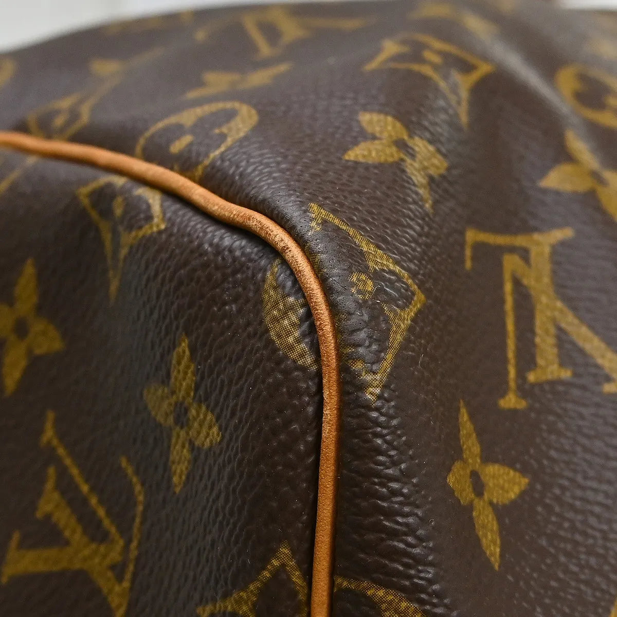 Louis Vuitton Keepall Bandouliere Monogram Canvas Brown Canvas Travel Bag Bag (Pre-Owned)