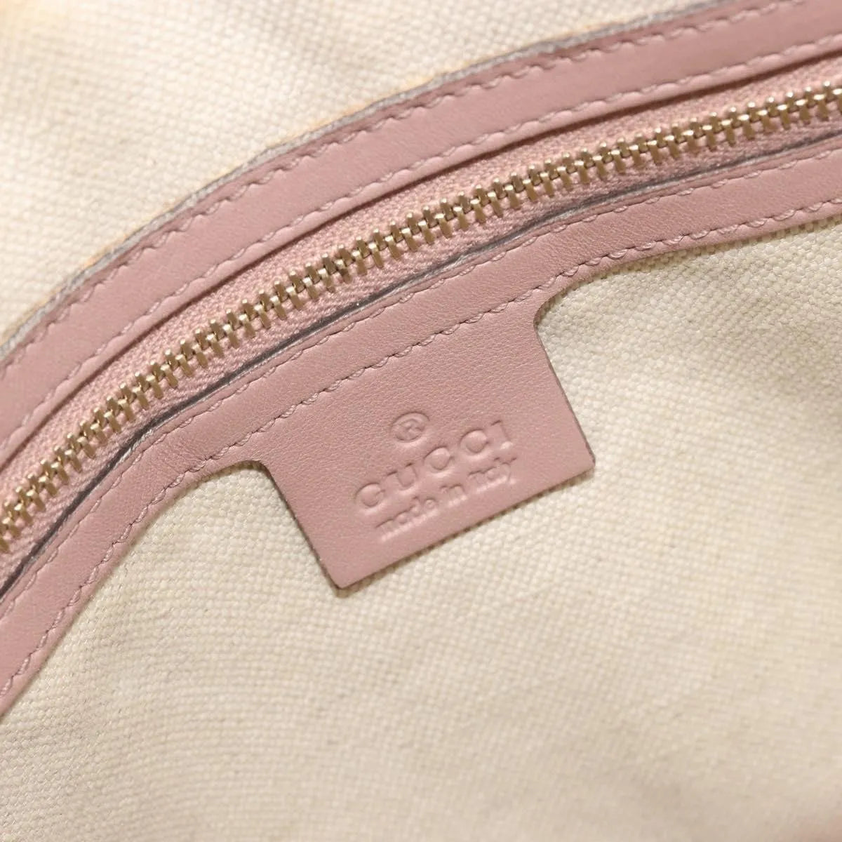 Gucci Nice Top Handle Microguccissima Patent Beige Patent_Leather Handbag (Pre-Owned)