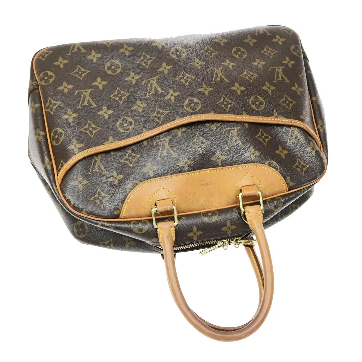 Louis Vuitton Deauville Monogram Brown Canvas Handbag (Pre-Owned)
