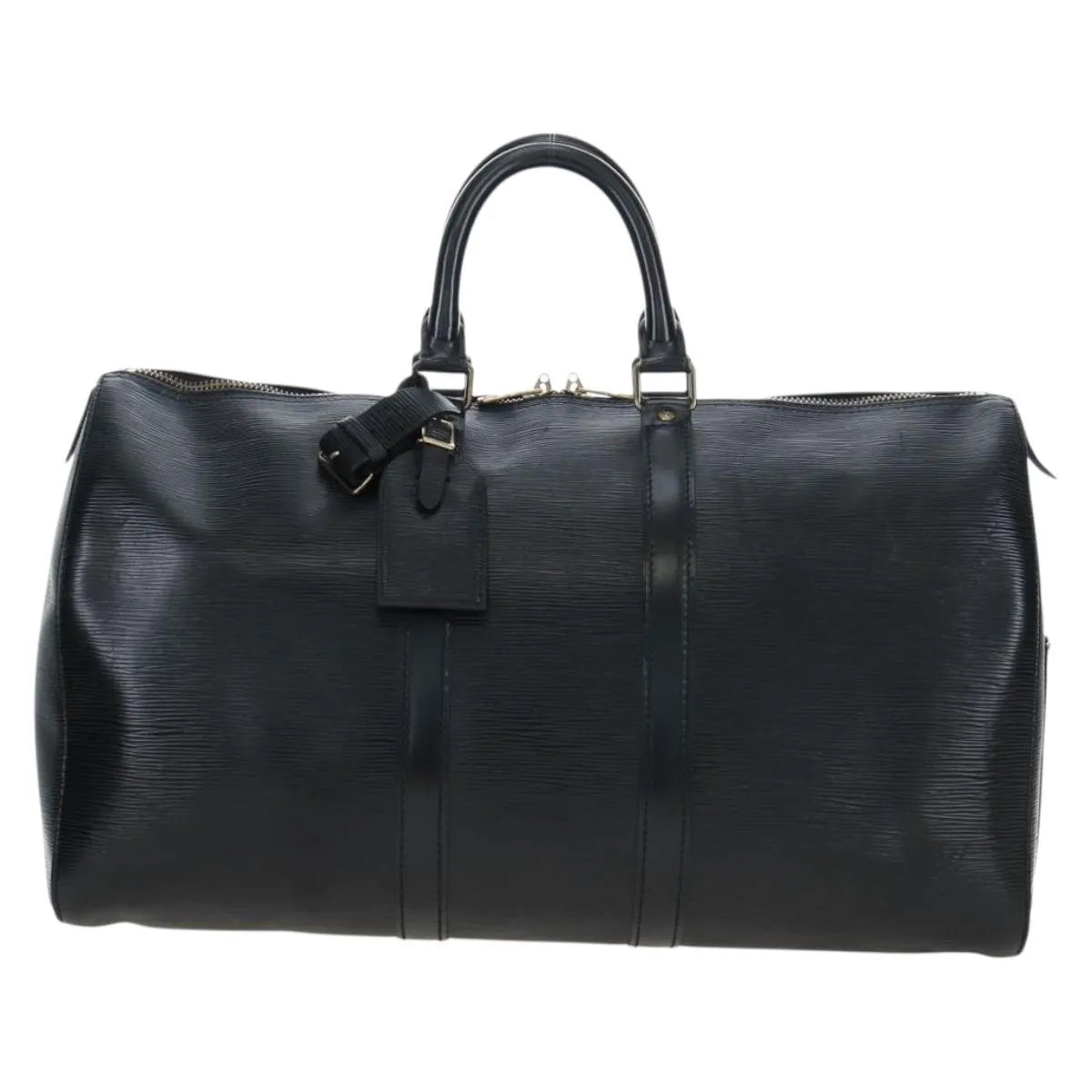 Louis Vuitton Keepall Epi Black Leather Travel Bag Bag (Pre-Owned)