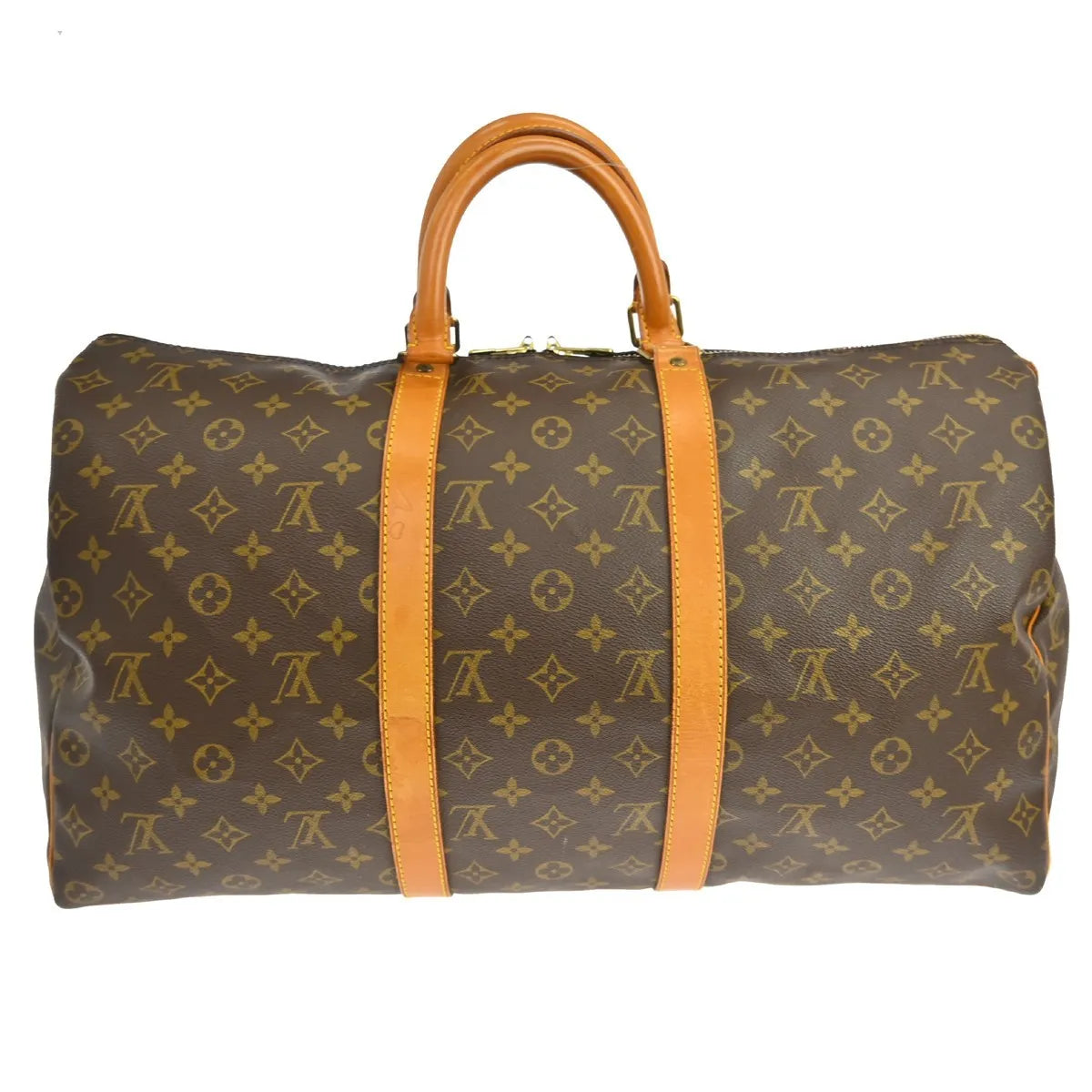 Louis Vuitton Keepall Monogram Canvas Brown Canvas Travel Bag Bag (Pre-Owned)