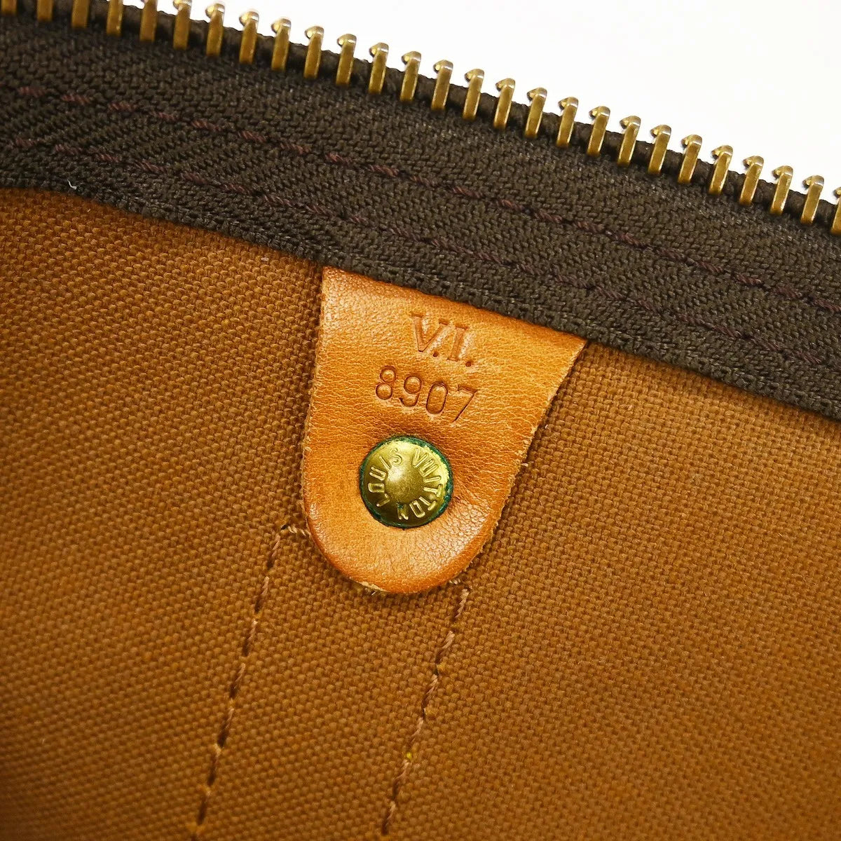 Louis Vuitton Keepall Monogram Canvas Brown Canvas Travel Bag Bag (Pre-Owned)