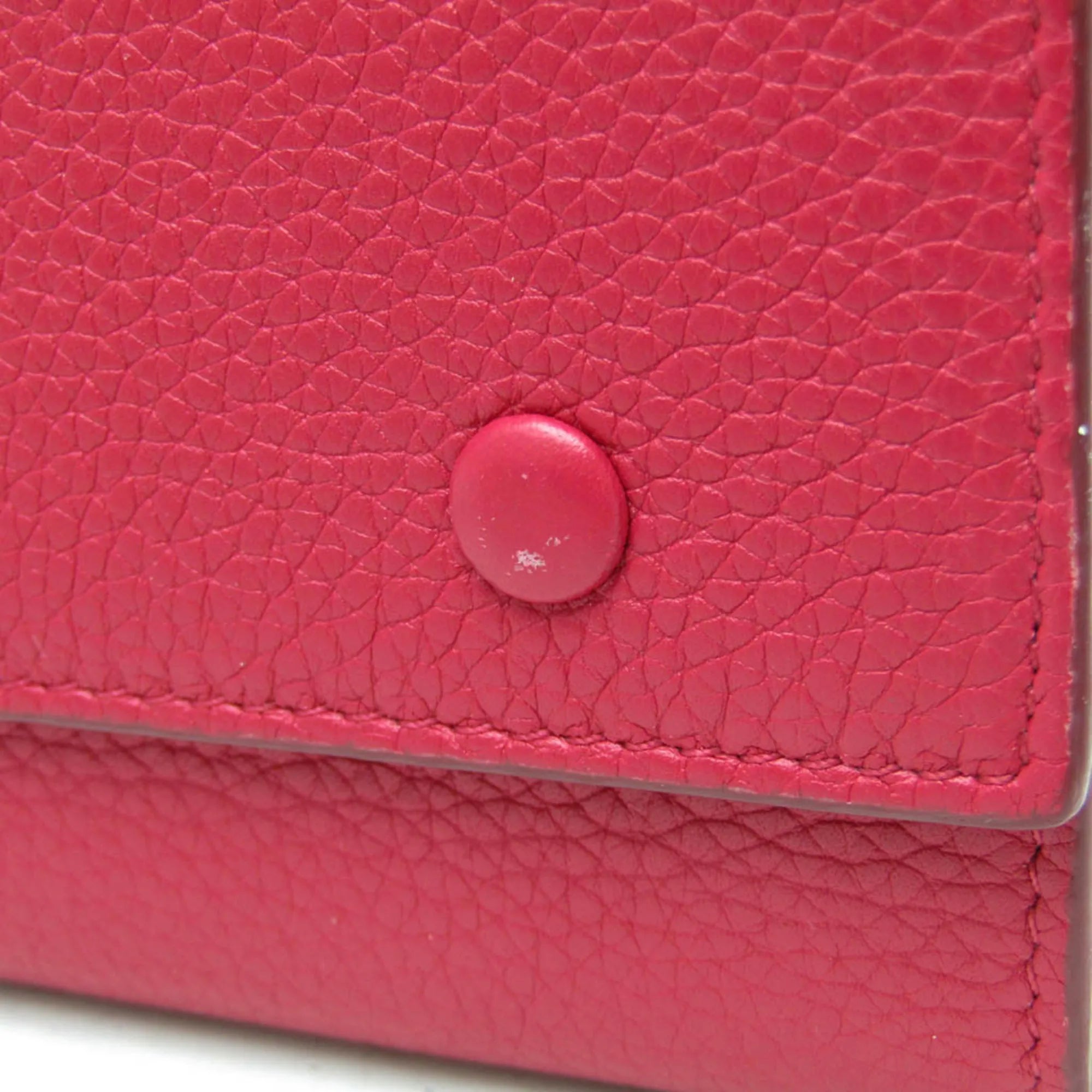 Celine Multifunction Flap Wallet Leather Pink Leather Wallets Accessory (Pre-Owned)